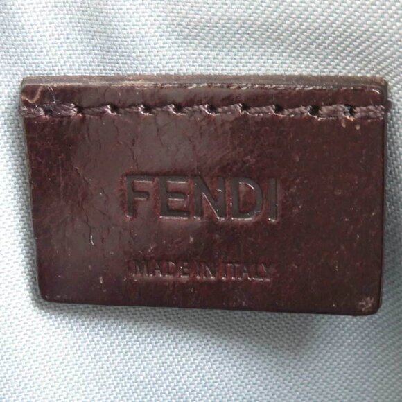 Auth FENDI Monster Coin Purse Case Pink/Gray/Off White Leather/Goldtone - Picture 9 of 10